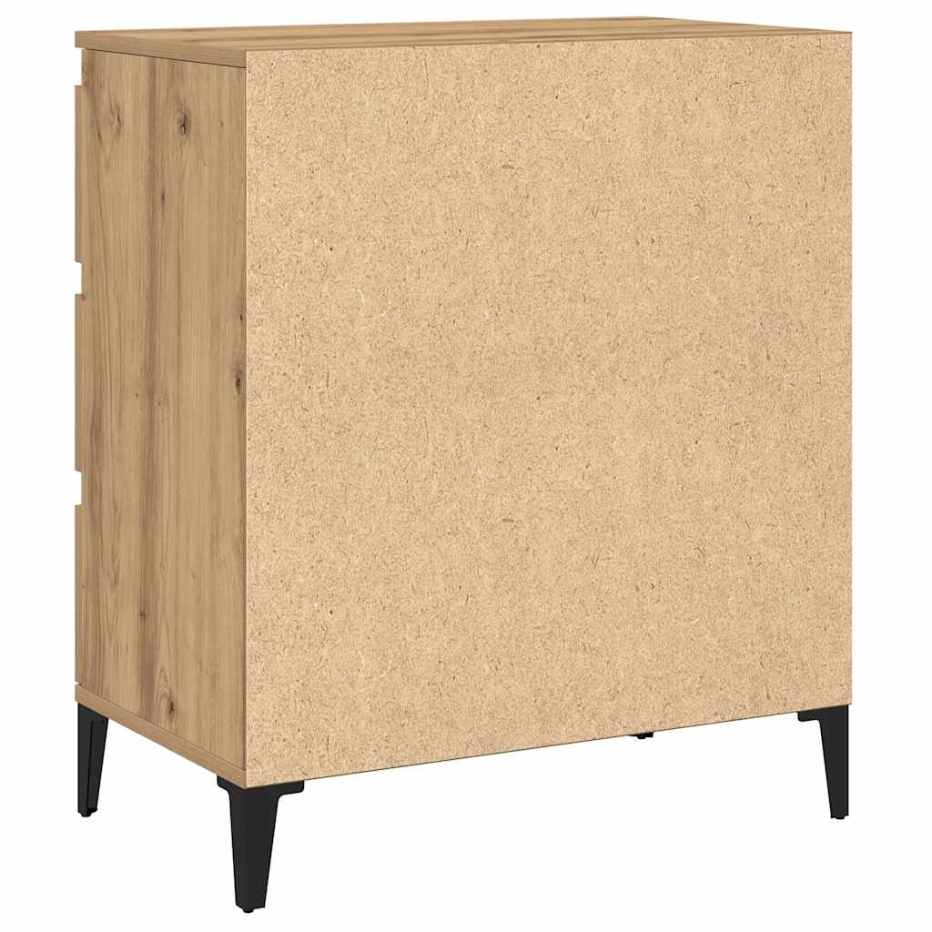 vidaXL Credenza Rovere Artigianale 60x35x70 cm in Legno Multistrato