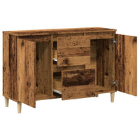 Credenza Legno Antico 102x35x70 cm in Legno Multistrato 856484