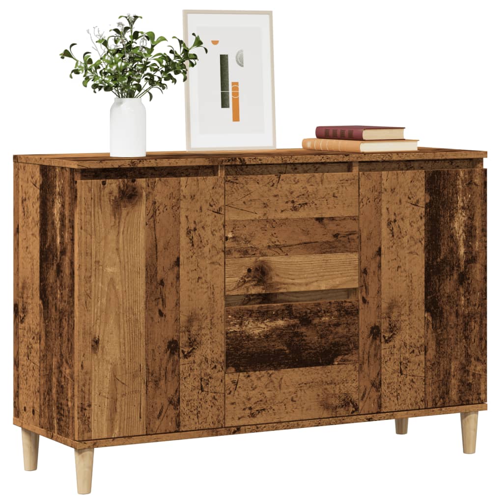 Credenza Legno Antico 102x35x70 cm in Legno Multistrato 856484