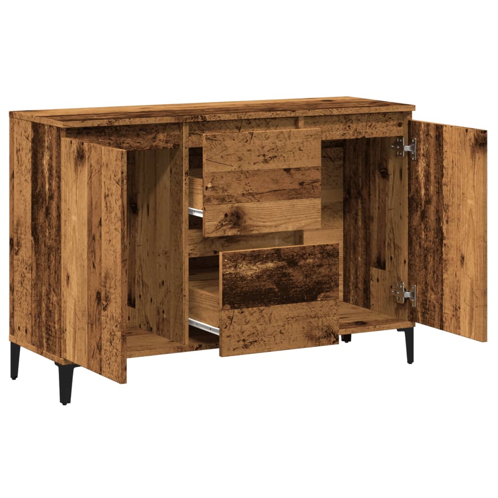 Credenza Legno Antico 102x35x70 cm in Legno Multistrato 856486