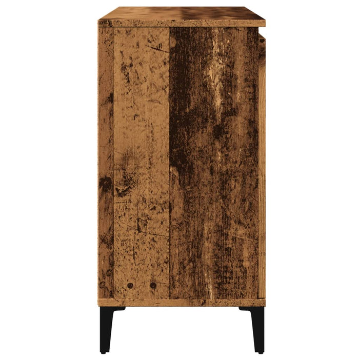 Credenza Legno Antico 102x35x70 cm in Legno Multistrato 856486