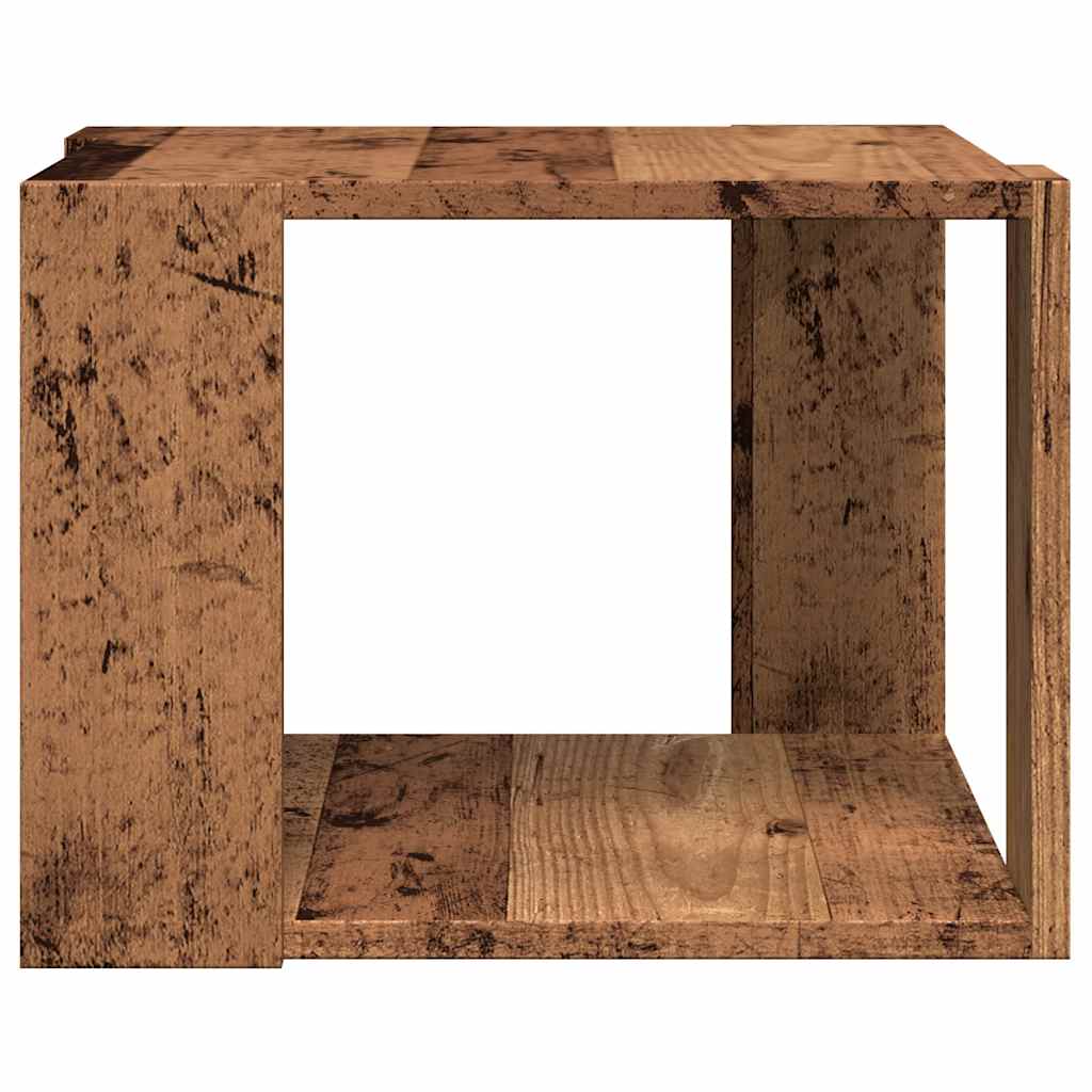 Tavolino da Salotto Legno Vecchio 40x40x30 cm Legno Multistrato 856494