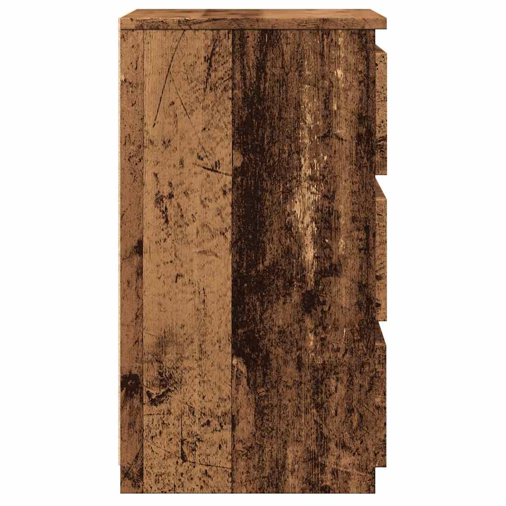 Comodino Legno Antico 40x35x62,5 cm in Legno Multistrato