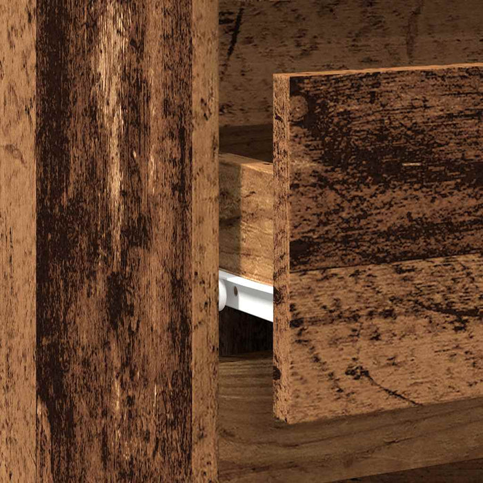 Comodino Legno Antico 40x35x62,5 cm in Legno Multistrato