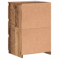 Comodini Legno Antico 2 pz-Set di 2 Tavolino da notte 40x35x62,5 cm in Legno Multistrato
