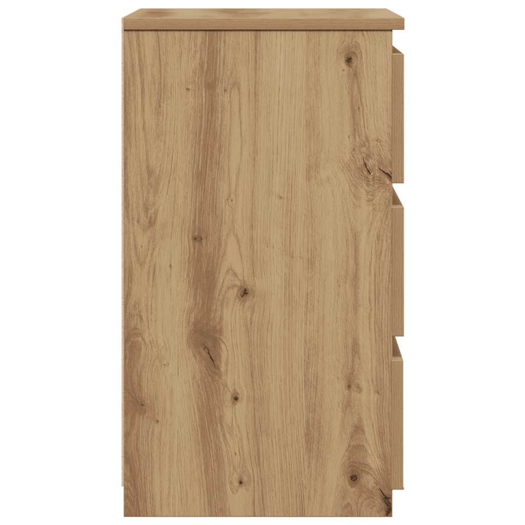 vidaXL Comodino Rovere Artigianale 40x35x62,5 cm in Legno Multistrato