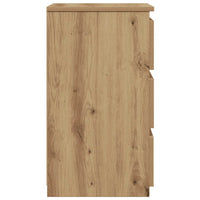 vidaXL Comodino Rovere Artigianale 40x35x62,5 cm in Legno Multistrato
