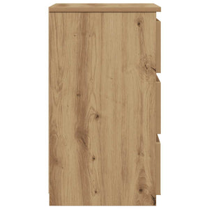 vidaXL Comodino Rovere Artigianale 40x35x62,5 cm in Legno Multistrato