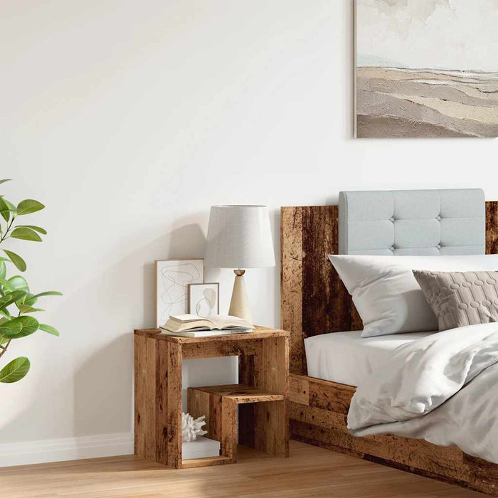 vidaXL Comodino Legno Vecchio 40x30x40 cm in Truciolato