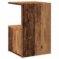 Comodini Legno Vecchio 2 pz-Set di 2 Tavolino da notte 35x35x55 cm in Legno Multistrato