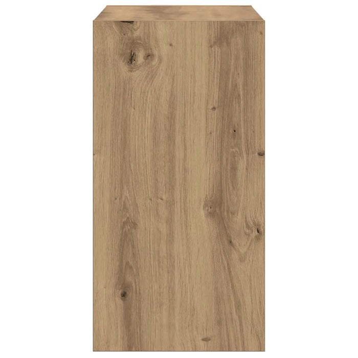 Tavolino Rovere Artigianale 50x26x50 cm in Legno Multistrato 856539