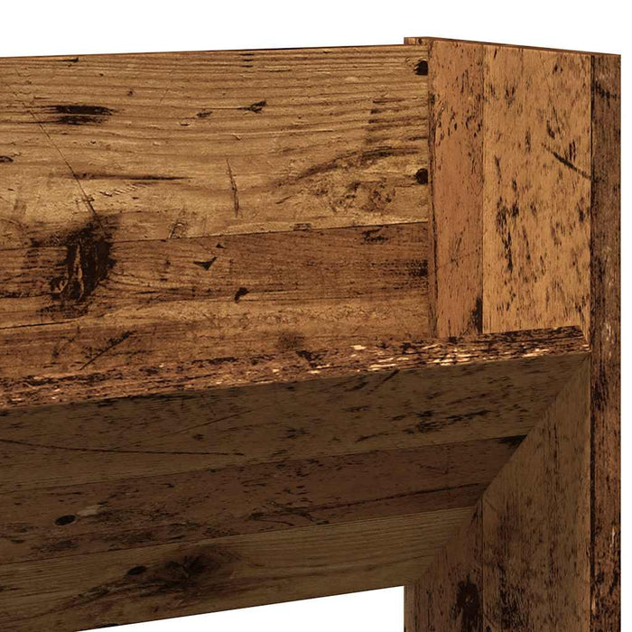 Scarpiera a Muro Legno Antico 80x18x60 cm in Truciolato 856542