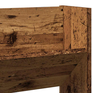 Scarpiera a Muro Legno Antico 80x18x60 cm in Truciolato