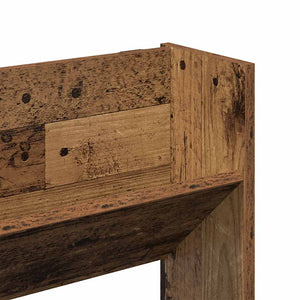 vidaXL Scarpiera a Muro Legno Antico 80x18x90 cm in Legno Multistrato