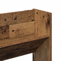 Scarpiera a Muro Legno Antico 80x18x90 cm in Legno Multistrato 856544