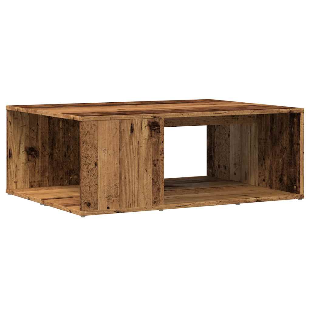 Tavolino da Salotto-Tavolino da soggiorno-Tavolo Legno Antico 90x67x33 cm in Truciolato