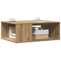 Tavolino da Salotto Rovere Artigianale 90x67x33 cm Truciolato 856553