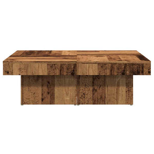 Tavolino da Salotto Legno Antico 90x90x28 cm in Truciolato 856554