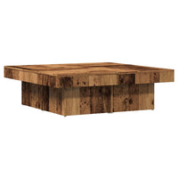 Tavolino da Salotto Legno Antico 90x90x28 cm in Truciolato 856554