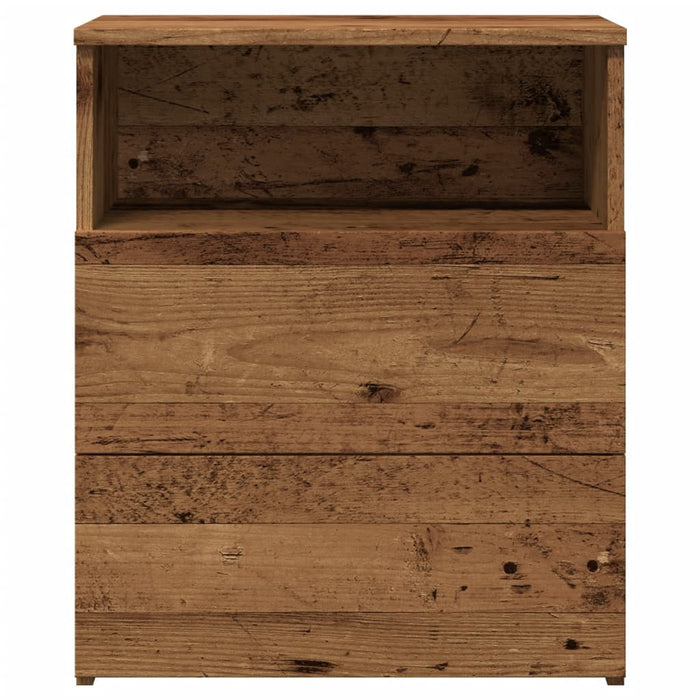 Comodino Legno Antico 50x32x60 cm in Legno Multistrato 856564