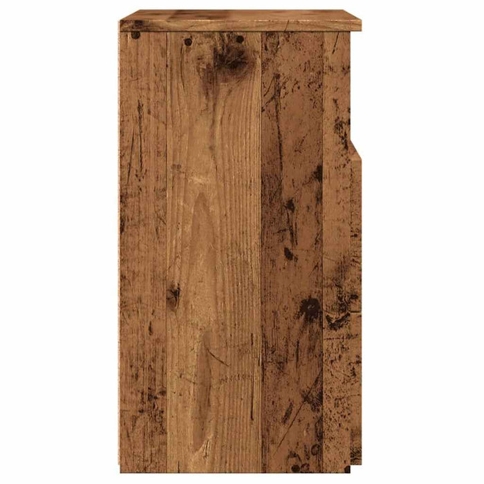 Comodino Legno Antico 50x32x60 cm in Legno Multistrato 856564