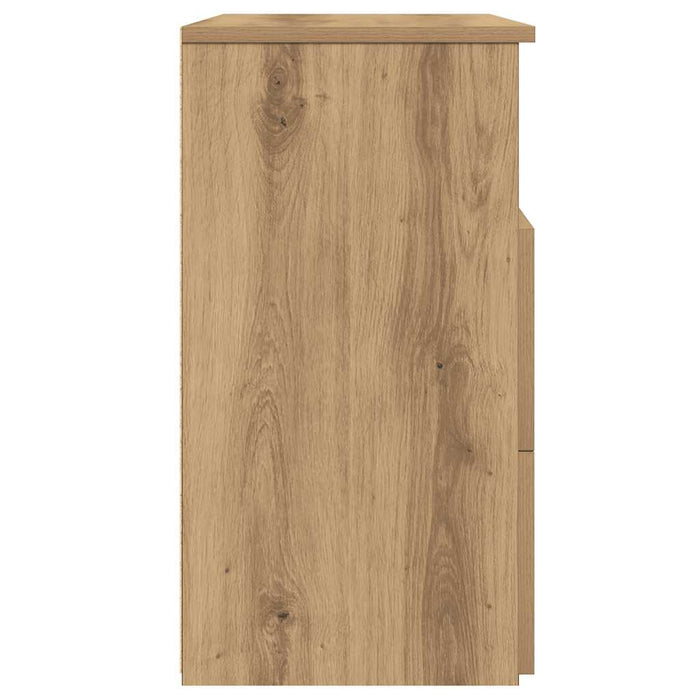 Comodino Rovere Artigianale 50x32x60 cm in Legno Multistrato 856566