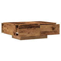 Tavolino da Salotto Legno Antico 90x60x31 cm Legno Multistrato 856570
