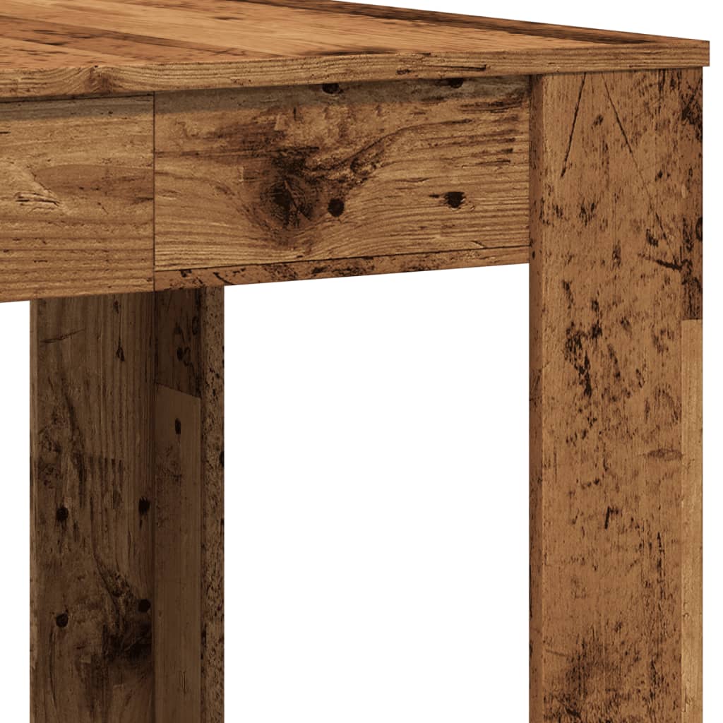 vidaXL Tavolo da Pranzo Legno Antico 140x74,5x76 cm Legno Multistrato