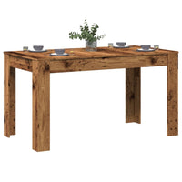 Tavolo da Pranzo Legno Antico 140x74,5x76 cm Legno Multistrato 856572
