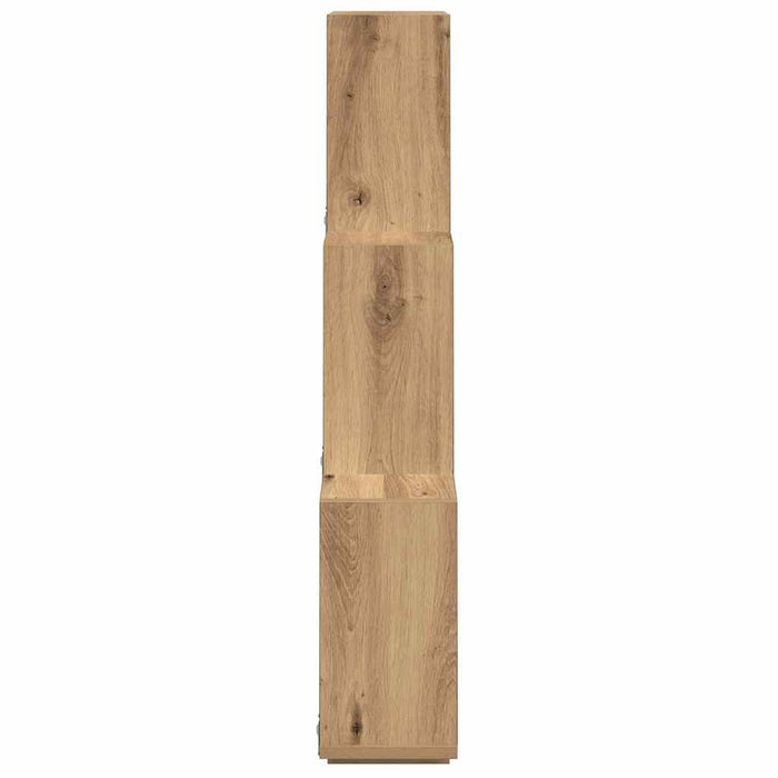 Mensola a Muro a Cubo Artigianale 78x15x93 cm Legno Multistrato