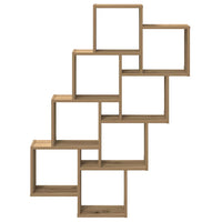 Mensola a Muro Cubo Artigianale 90x15x119,5cm Legno Multistrato 856597