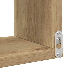 vidaXL Scaffale Angolare Muro Artigianale 40x40x49,5 cm in Truciolato