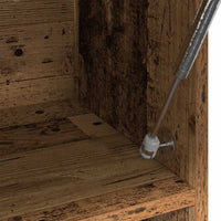 Armadio in Legno Vecchio 100x32,5x35 cm in Legno Multistrato 856616