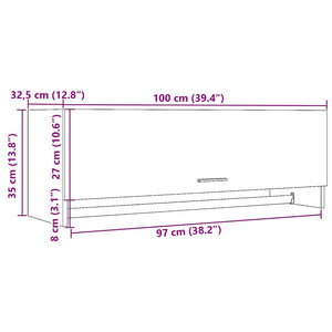 vidaXL Armadio Rovere Artigianale 100x32,5x35 cm in Truciolato