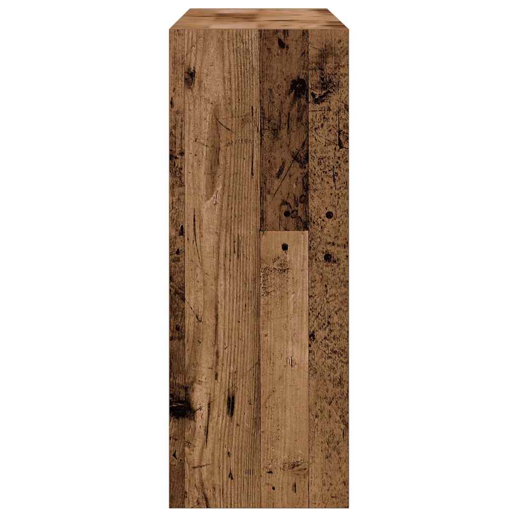 Tavolino Consolle-Tavolino da soggiorno-Tavolo Legno Antico 78x30x80 cm in Truciolato