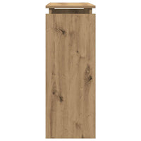 Tavolo Consolle Rovere Artigianale 80x30x80 cm in Truciolato 856625