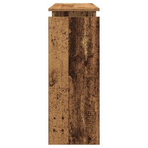 Tavolino Consolle Legno Antico 80x30x102 cm in Truciolato 856626