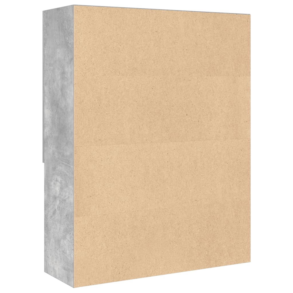 Mobile per Lavatrice Grigio Cemento 70,5x25,5x90 cm 856636