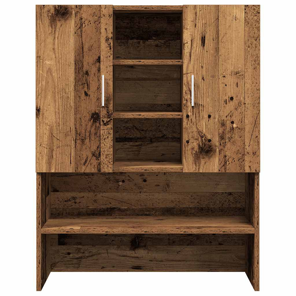 Mobile per Lavatrice Legno Antico 70,5x25,5x90 cm 856637