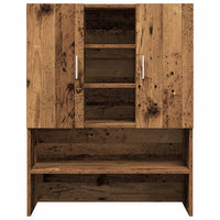 Mobile per Lavatrice Legno Antico 70,5x25,5x90 cm 856637