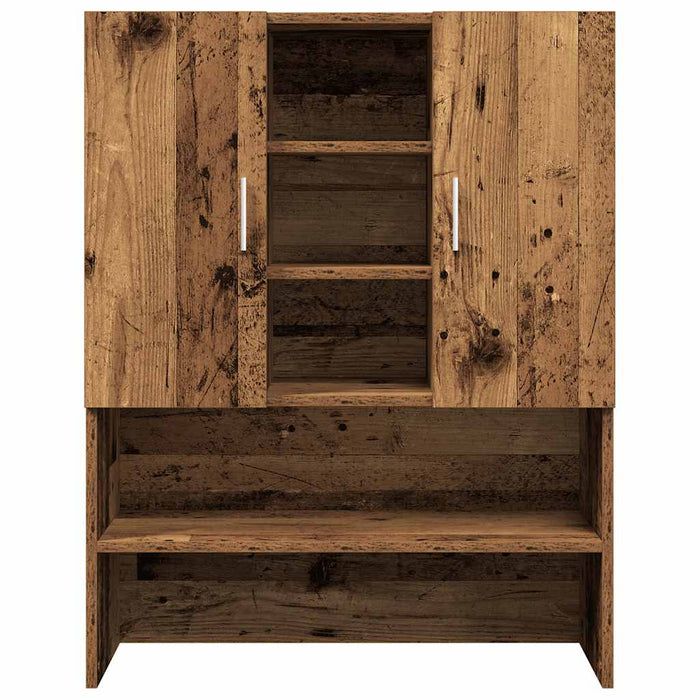 Mobile per Lavatrice Legno Antico 70,5x25,5x90 cm 856637