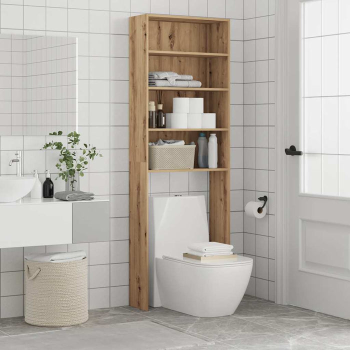 Mobile per Lavatrice Rovere Artigianale 64x24x190 cm 856644