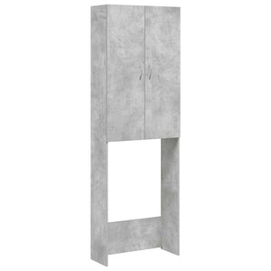 Mobile per Lavatrice Grigio Cemento 64x25,5x190 cm 856645