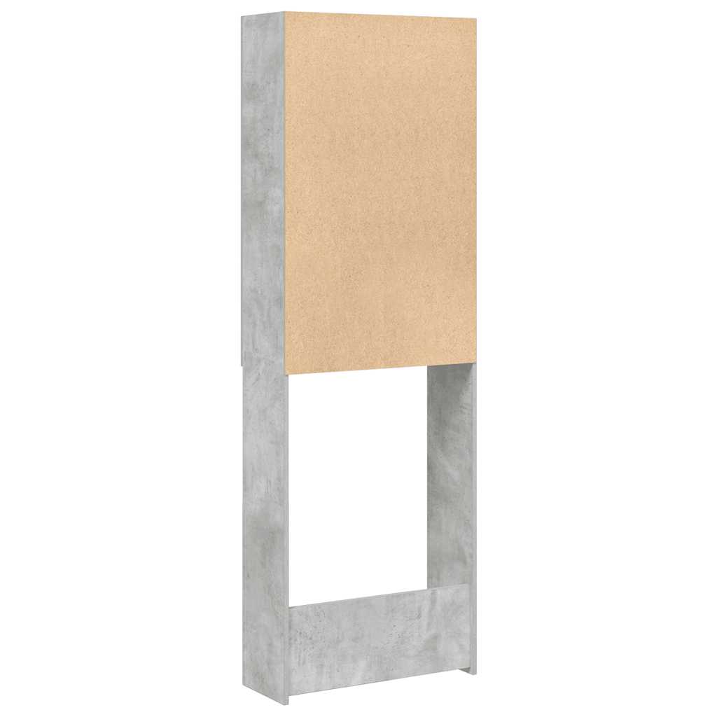 Mobile per Lavatrice Grigio Cemento 64x25,5x190 cm 856645