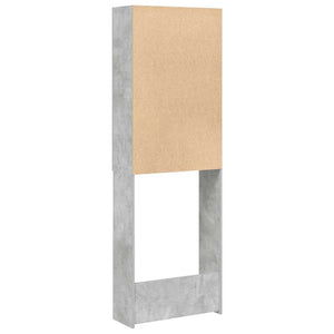 Mobile per Lavatrice Grigio Cemento 64x25,5x190 cm 856645