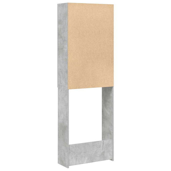 Mobile per Lavatrice Grigio Cemento 64x25,5x190 cm 856645
