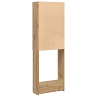 Mobile per Lavatrice Rovere Artigianale 64x25,5x190 cm 856647