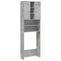 Mobile per Lavatrice Grigio Cemento 64x25,5x190 cm 856648