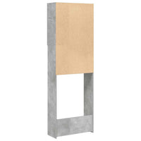 Mobile per Lavatrice Grigio Cemento 64x25,5x190 cm 856648