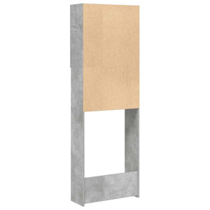 Mobile per Lavatrice Grigio Cemento 64x25,5x190 cm 856648